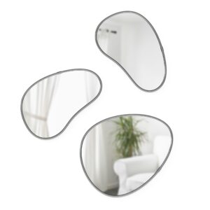 Pebble Wall Mirrors, Set of 3
