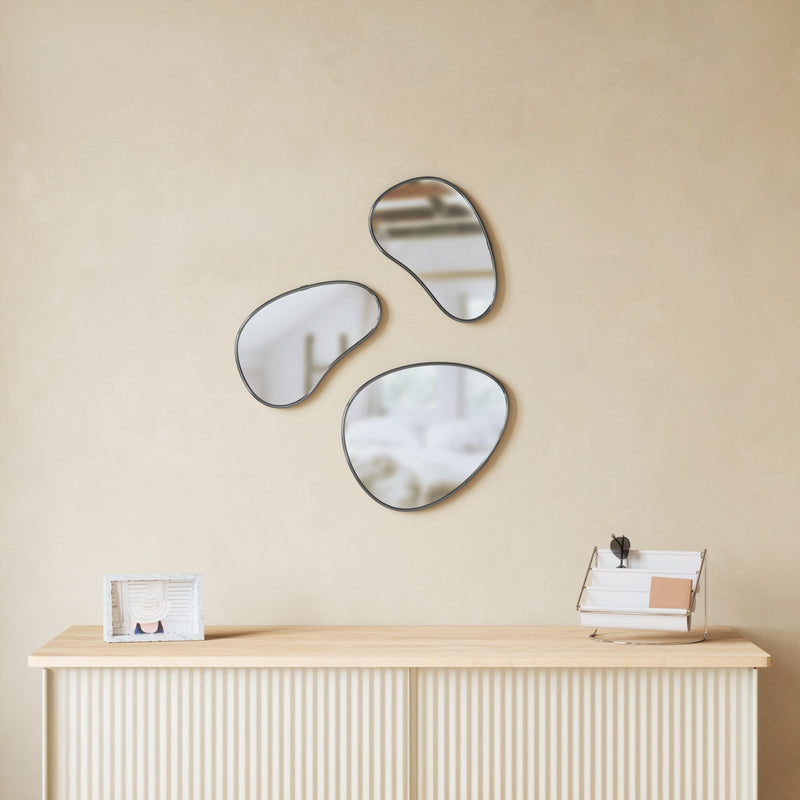 Pebble Wall Mirrors, Set of 3 - Image 5