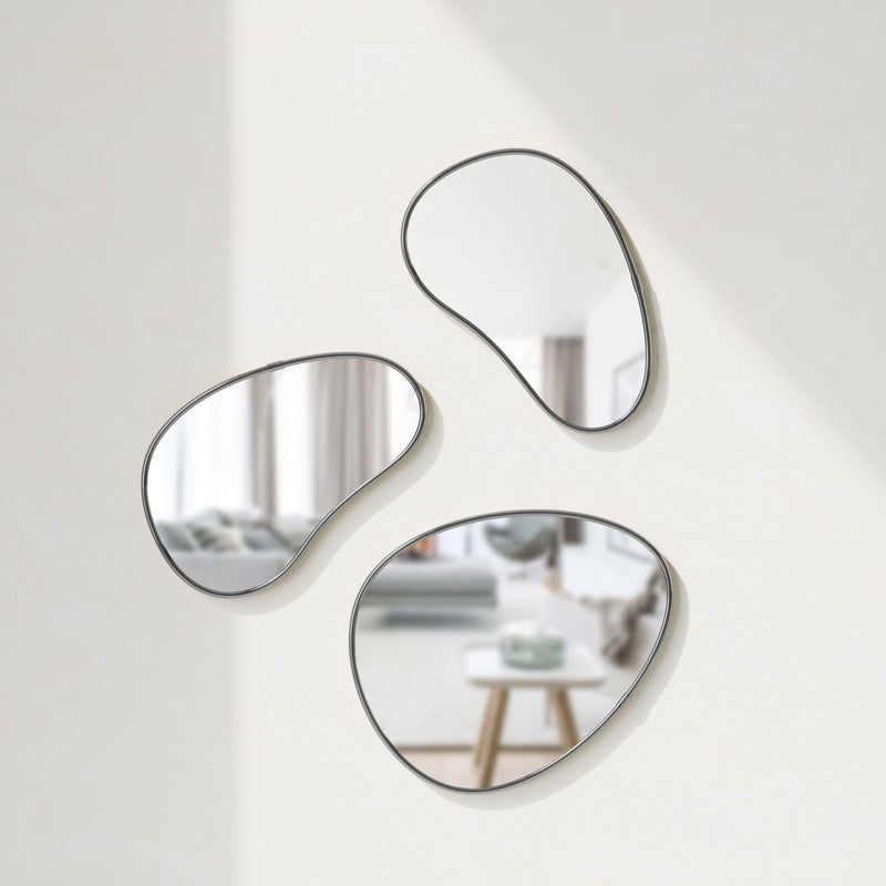 Pebble Wall Mirrors, Set of 3 - Image 7