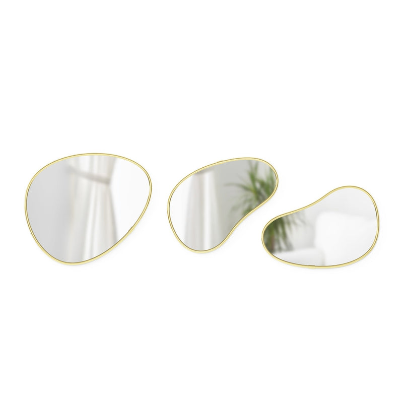 Pebble Wall Mirrors, Set of 3 - Image 6