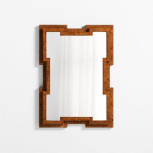 Burl Wood Wall Mirror