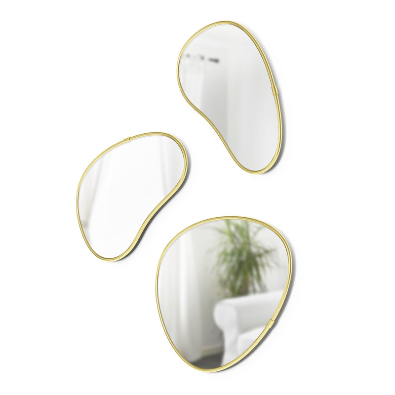 Pebble Wall Mirrors, Set of 3 - Image 10